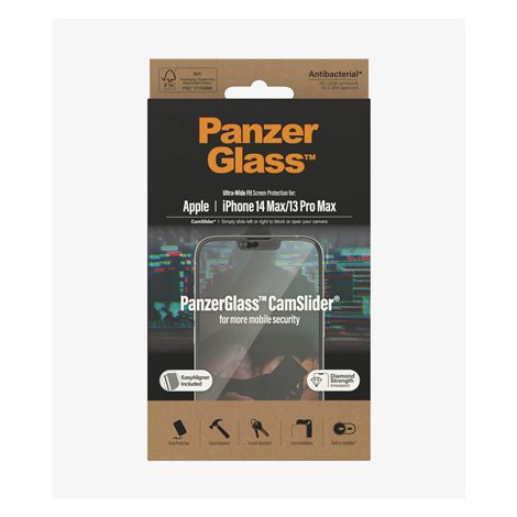 PanzerGlass | Screen protector - glass | Apple iPhone 13 Pro Max, 14 Plus | Tempered glass | Black | Transparent - 3